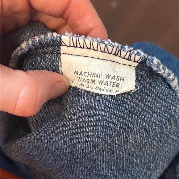 Vintage Western Denim snap button shirt (very Polo esque) maybe 70s era - Picture 11 of 11